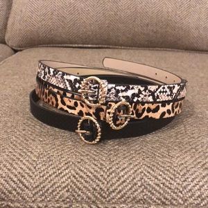 Belts (Snake, Cheetah, Black)